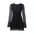 Mangas largas vestido negro