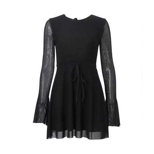 Mangas largas vestido negro